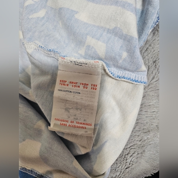 MMQ x Puma Blue White Palm Resort T Shirt Men XL - Picture 6 of 7